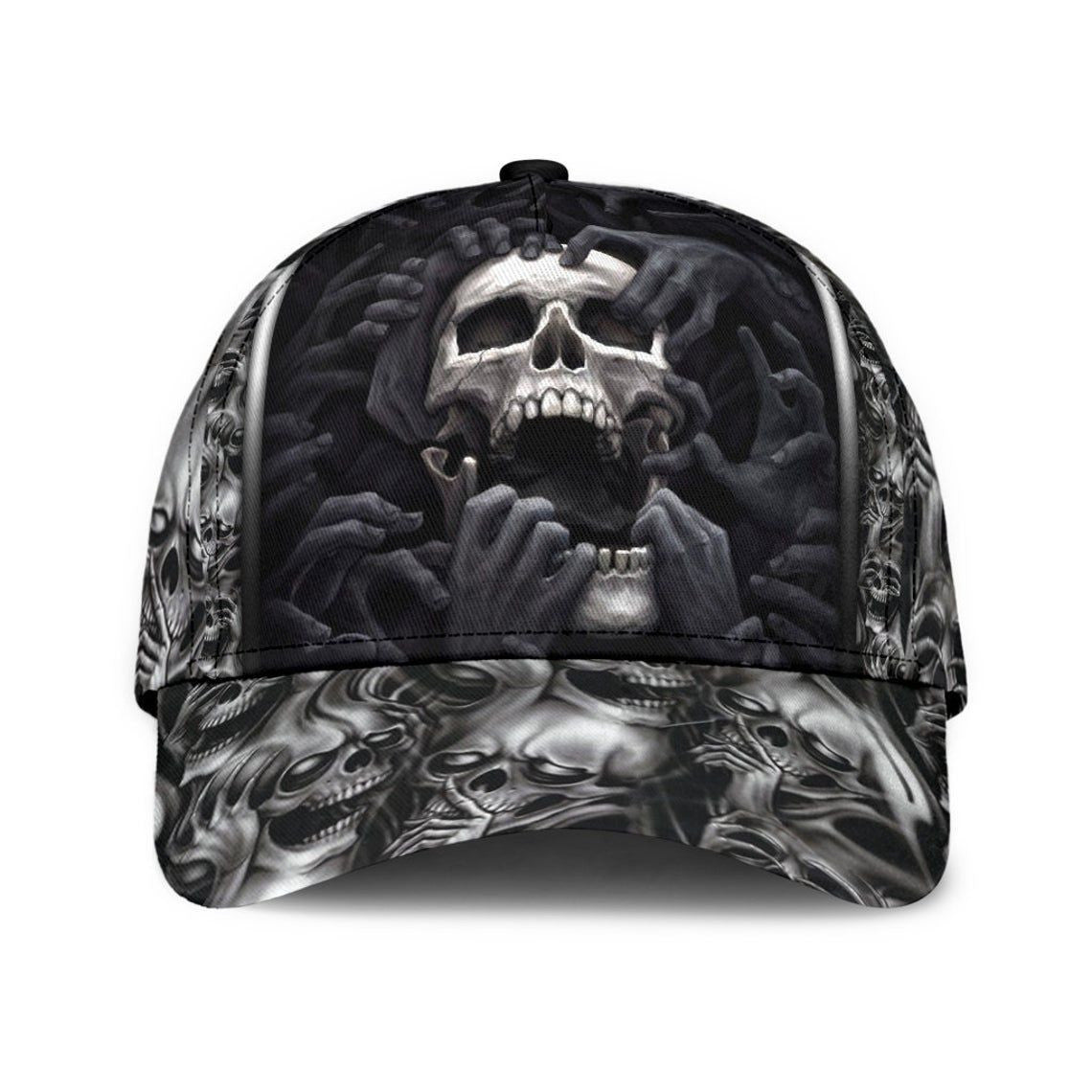 Skull Hat Classic Cap  Skull Baseball Caps  Personalized Cap  Halloween Caps Adults  Hat