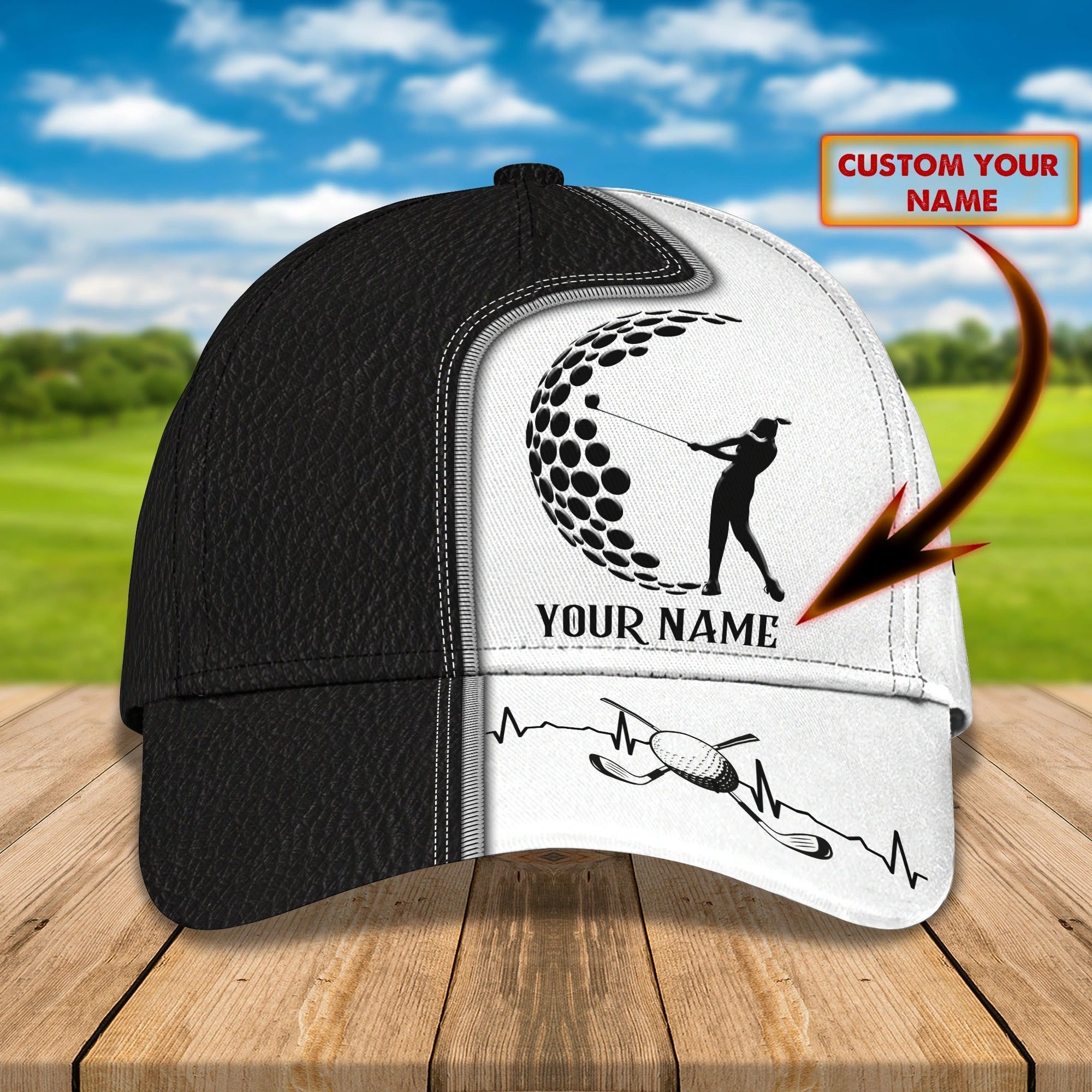 Personalized Full Printed Baseball Cap Hat For Golfer Woman, Golfer Girl Hats, Custom Cap For Golf Woman Hat