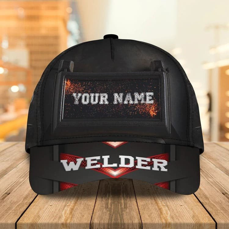 Customized Welder Mask Baseball Cap for Welder Gift, Custom Welder Hat for Father Hat