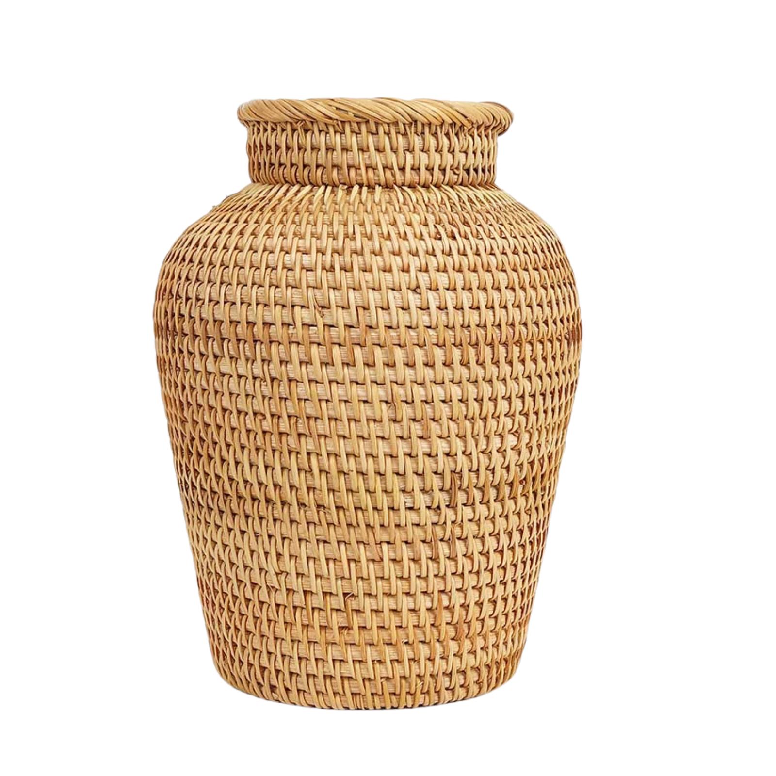 Wicker Vases Rustic Farmhouse Decor | Rusticozy