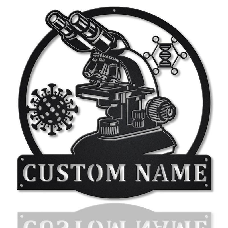 Personalized Teacher Scientist Metal Sign, Custom Name, Teacher Scientist Gifts, Custom Job Metal Sign