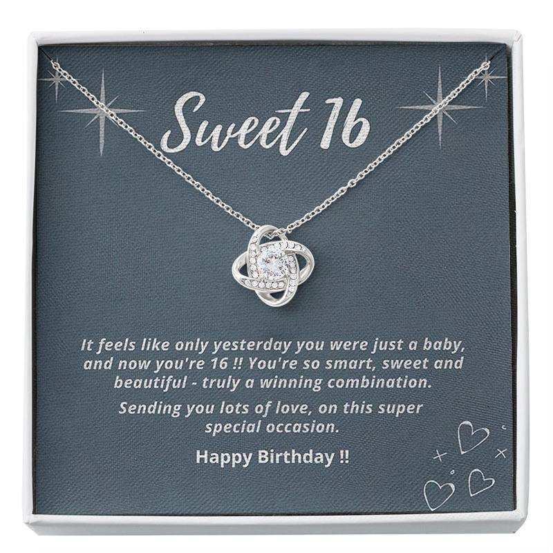 To My Daughter It Seems Like Only Yesterday Love Knot Necklace|