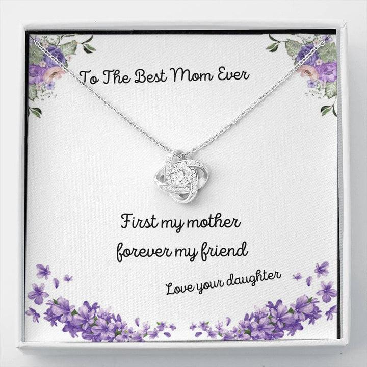 Best Mom Ever Love Knot Necklace