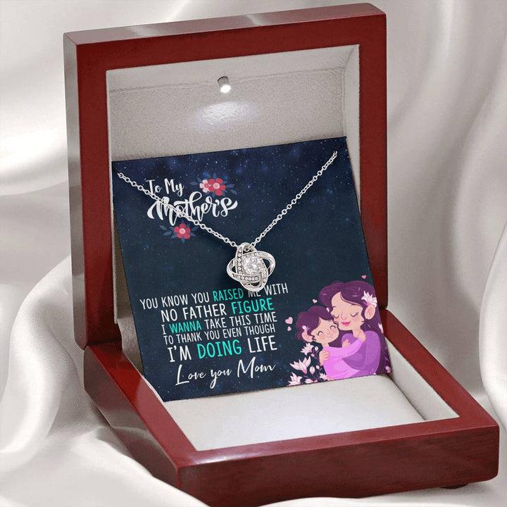 To My Supermom - Love Knot Necklace - Mothers Day Gift Idea
