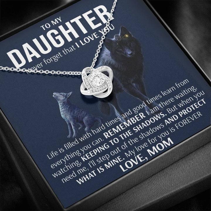 To My Daughter - Keeping To The Shadows | Love Knot Necklace
