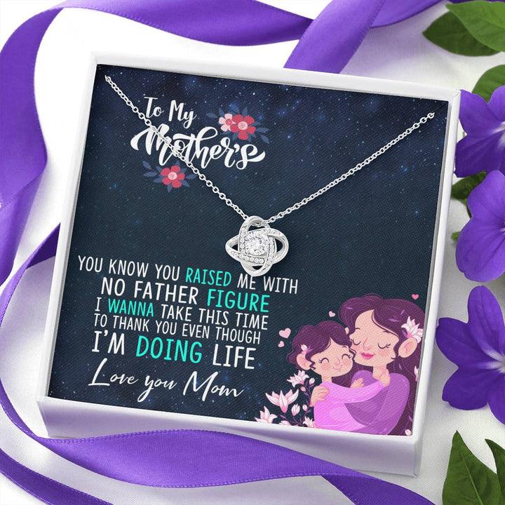 To My Supermom - Love Knot Necklace - Mothers Day Gift Idea