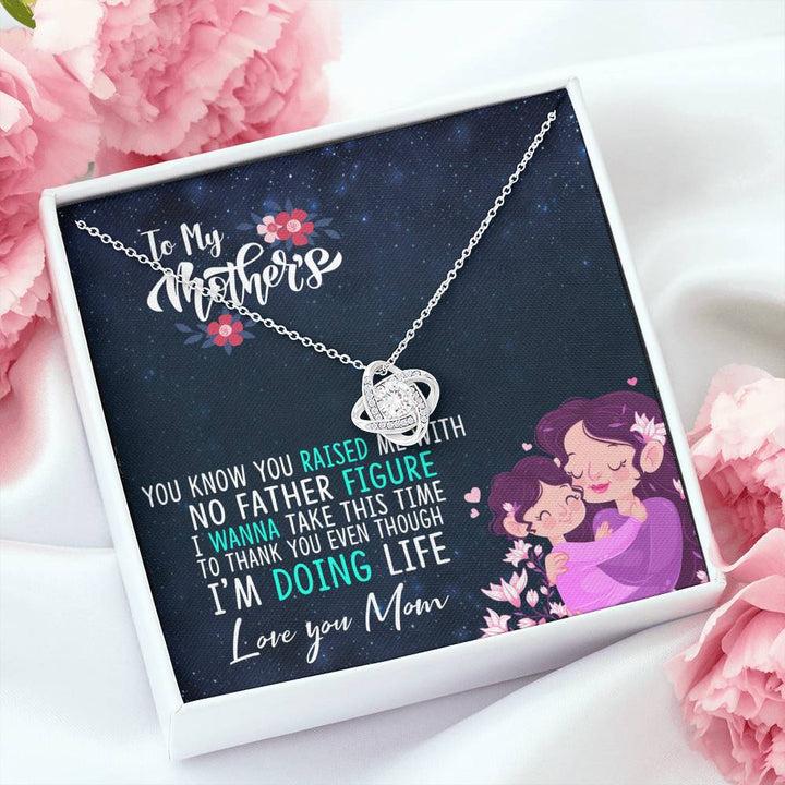 To My Supermom - Love Knot Necklace - Mothers Day Gift Idea