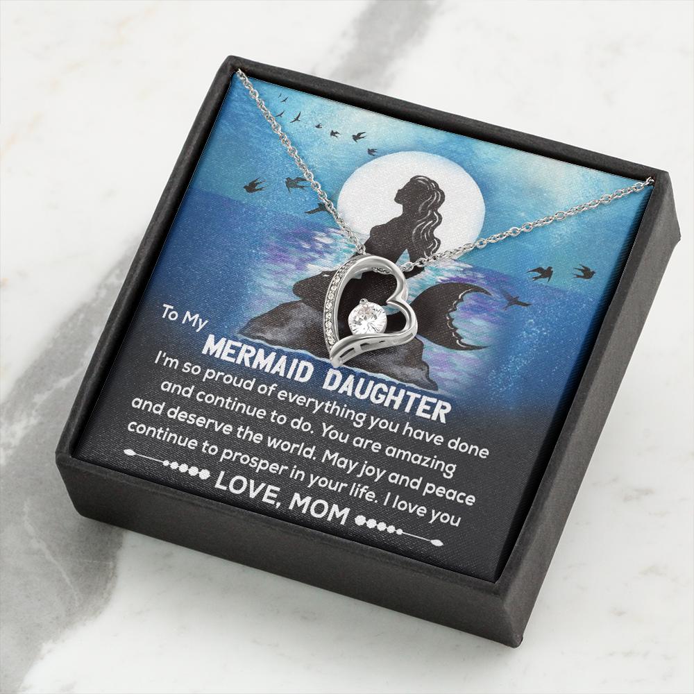 Gift To My Daughter Little Mermaid, Gift For Birthday Girl From Mom, Anniversary Gift