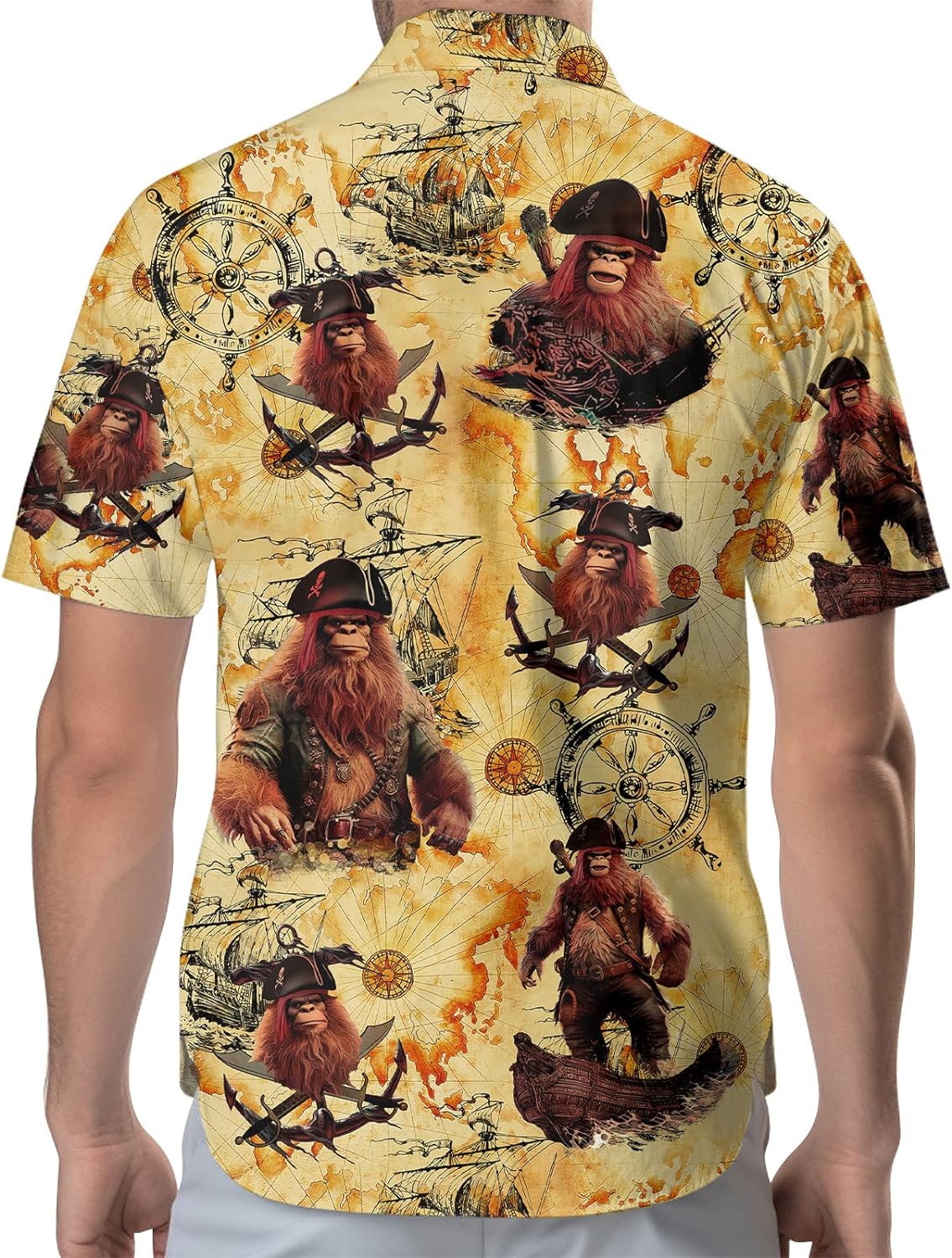 Pirate Hawaiian Shirt In Men'S Casual Shirts for sale