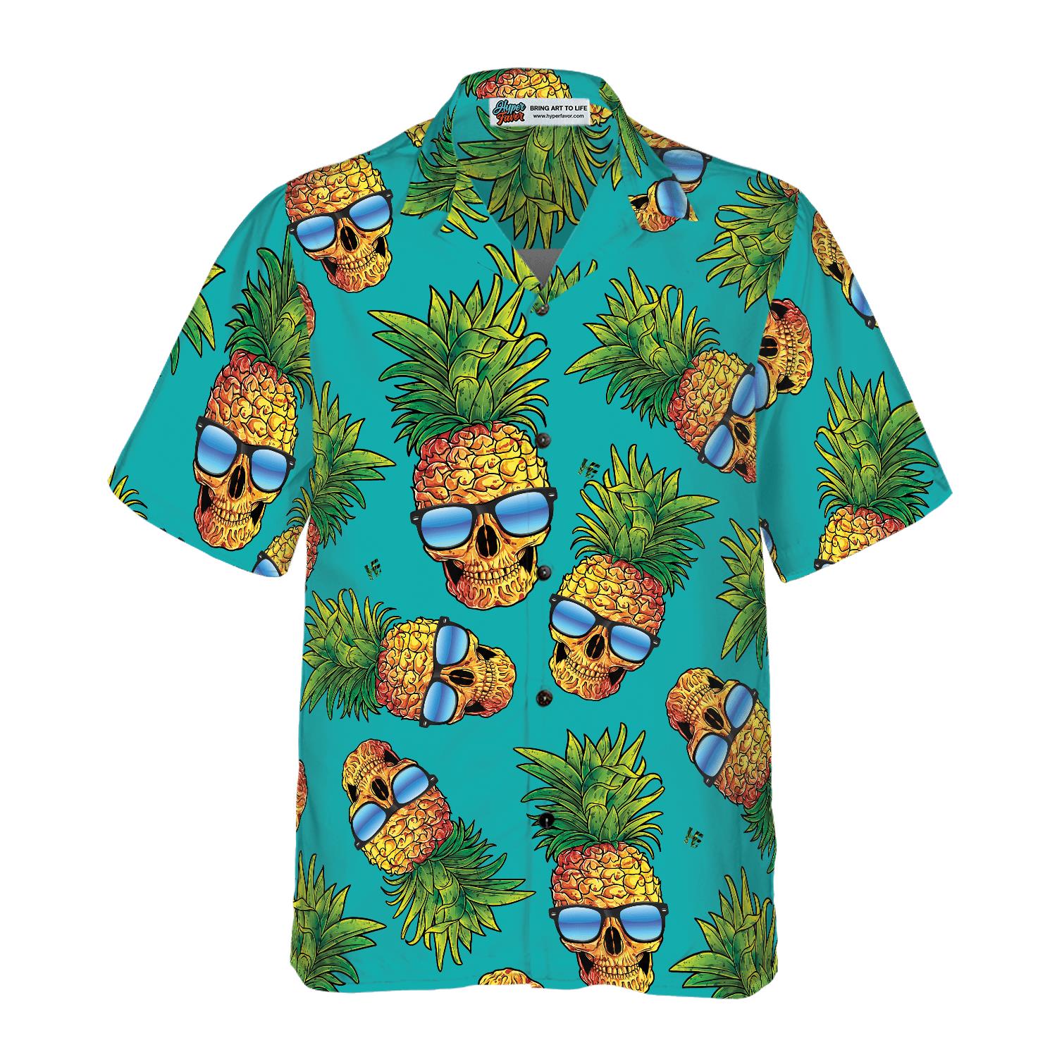 Dallas Cowboys Hawaiian Shirt Pineapple Skull Tropical Leaf