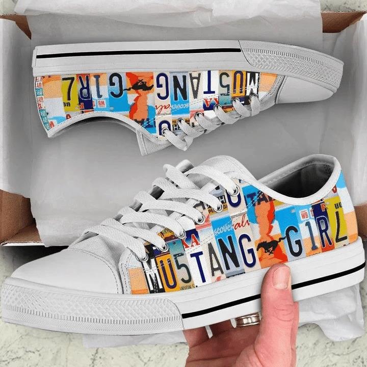 Mustang Girl Custom Shoes for Women Gift for Her Low Top Shoes