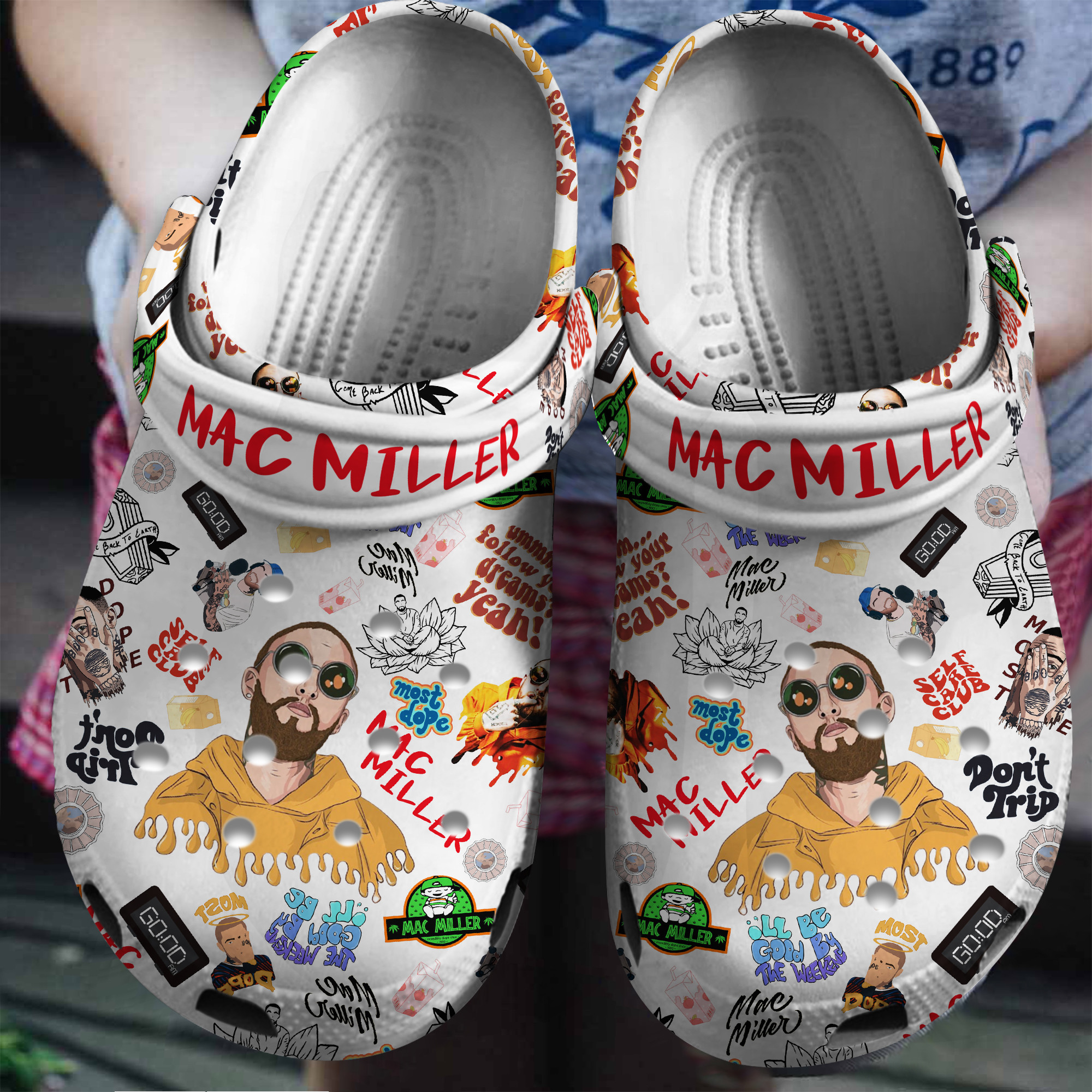 Mac Miller Music Crocs Crocband Clogs Shoes Monsterry