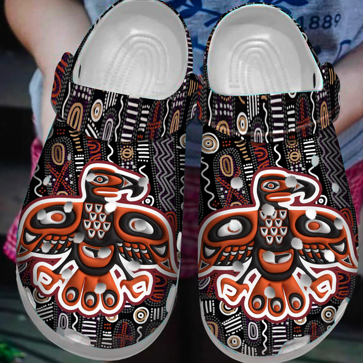 Native American Crocs Clog Shoes for Kid and Adult Monsterry