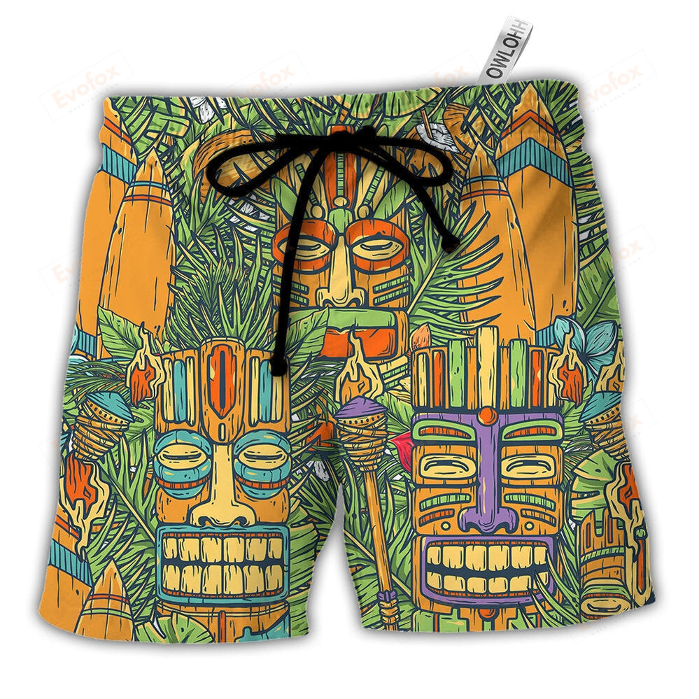 Explorex 5 Unique Tiki Masks Beach Shorts: Best gift ideas