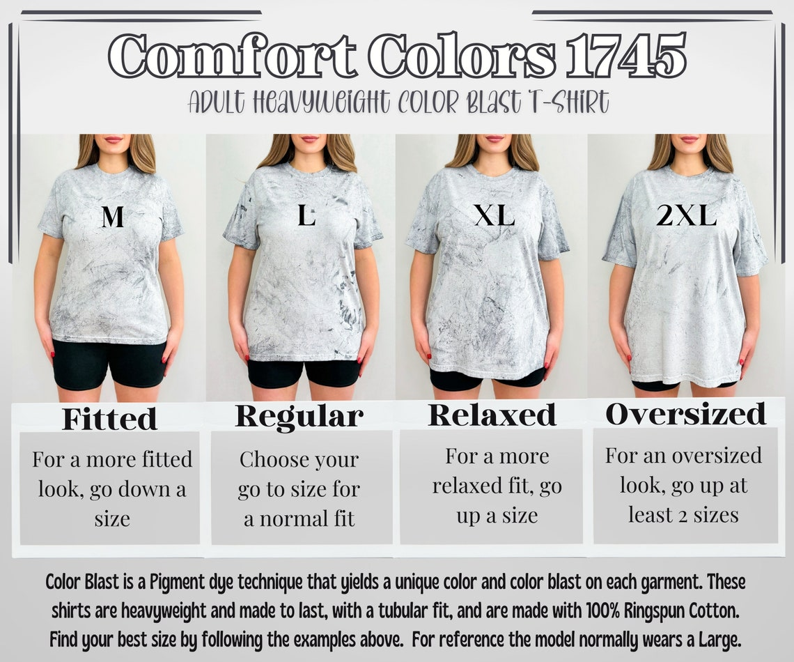 Comfort Color Blast Tshirts details
