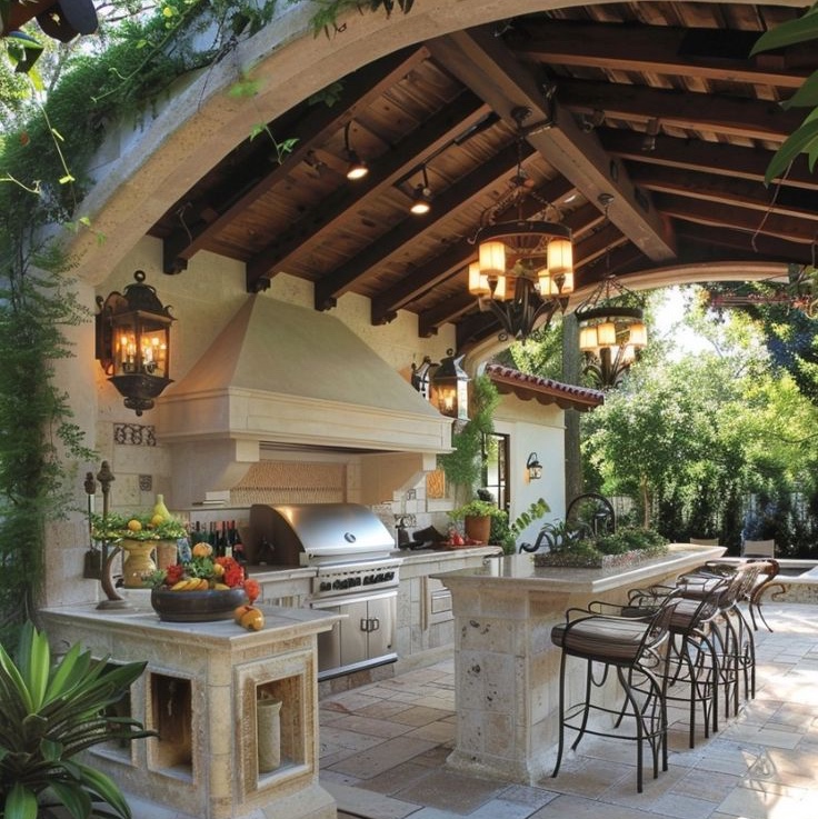 outdoor kitchen