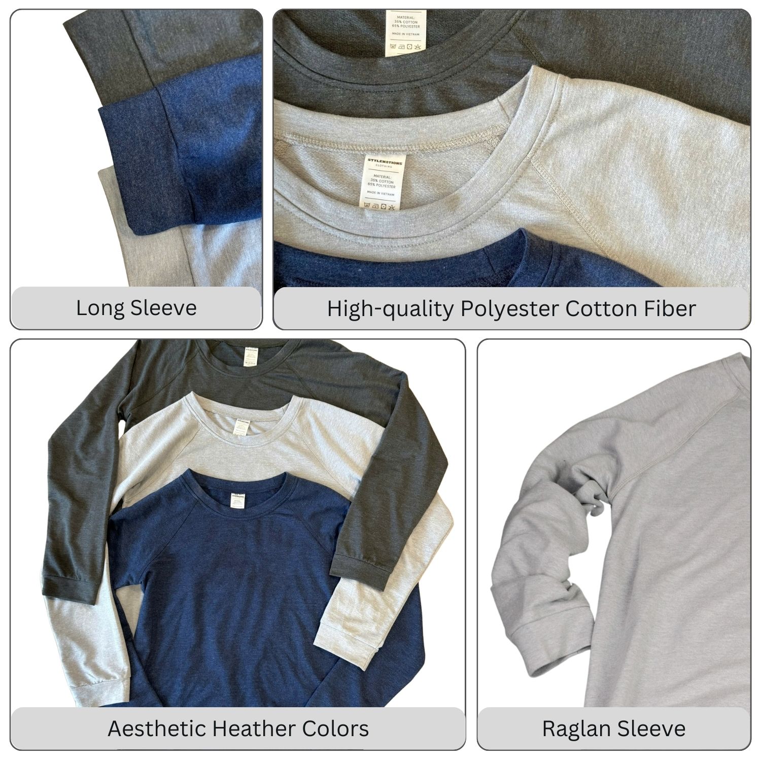 Women's Crewneck Raglan Sweatshirt