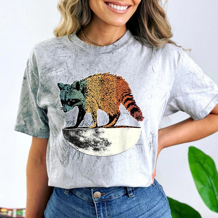 Retro Trashpanda Half Moon Raccoon Comfort Colors T-Shirt