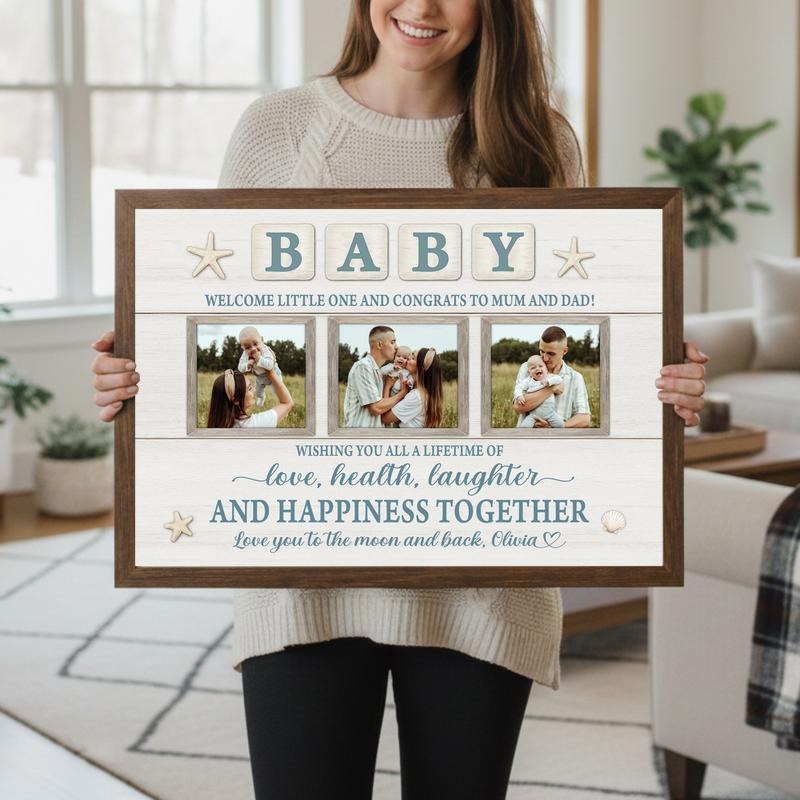 Welcome Little One Custom Canvas with Meaningful Quote