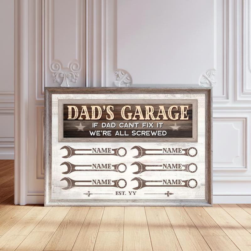 Hilarious Dad Canvas If He Can't Fix It We're Screwed