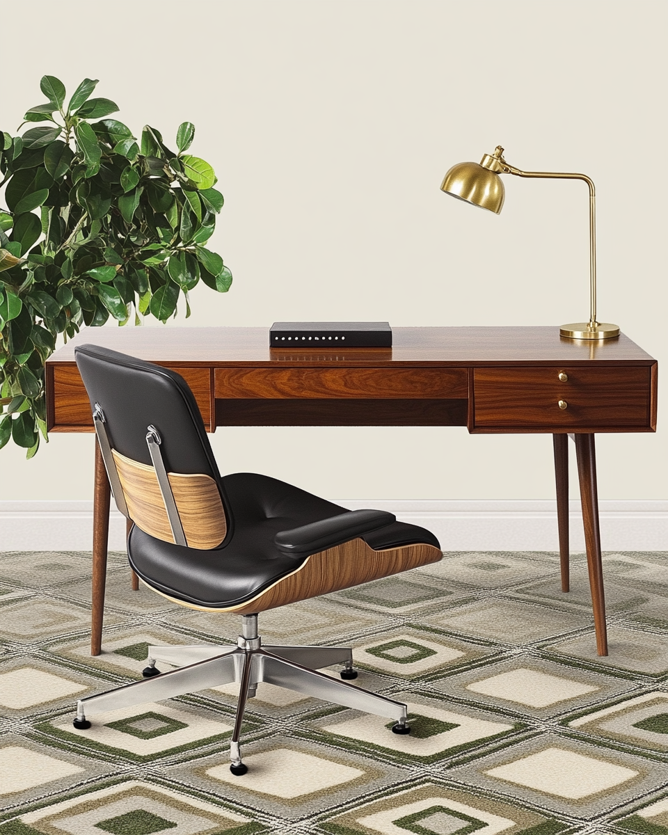 Mid-Century Modern Office Refresh | Vouzzy