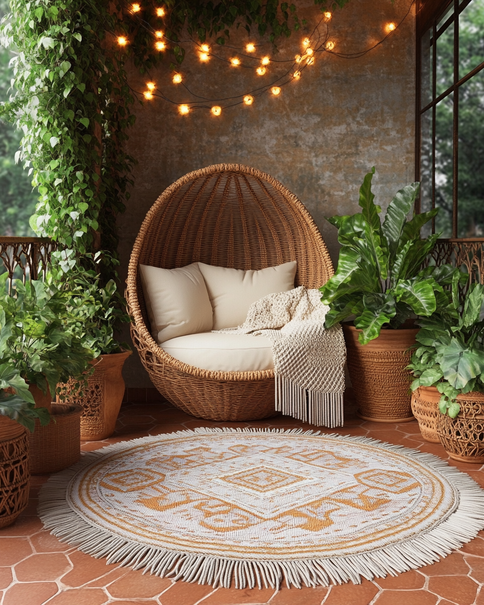 Boho Exterior Renter-Friendly Updates | Vouzzy