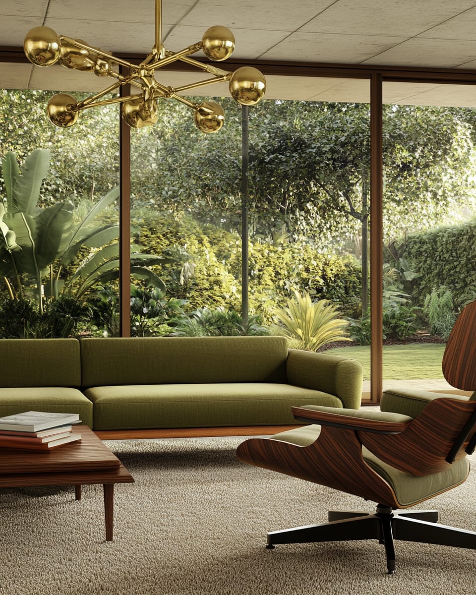 Mid-Century Landscape Statement Decor
