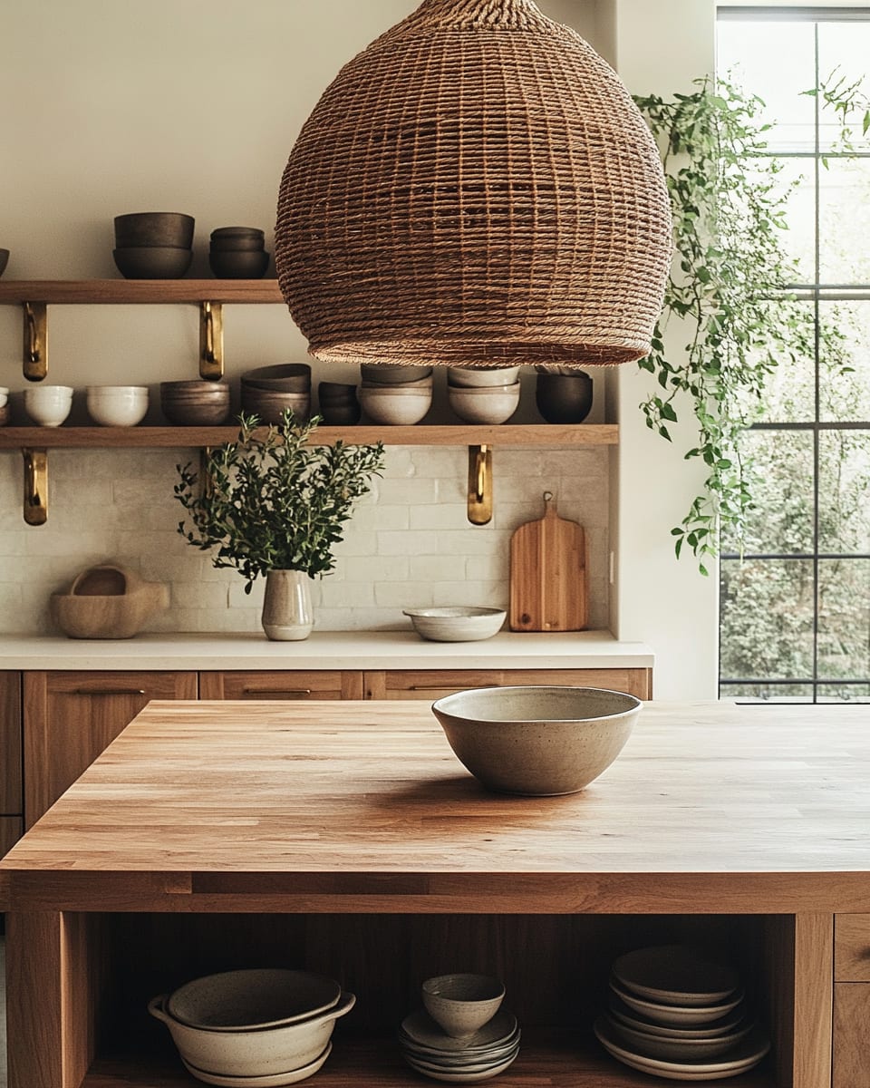 Boho Kitchen Lighting & Ambiance