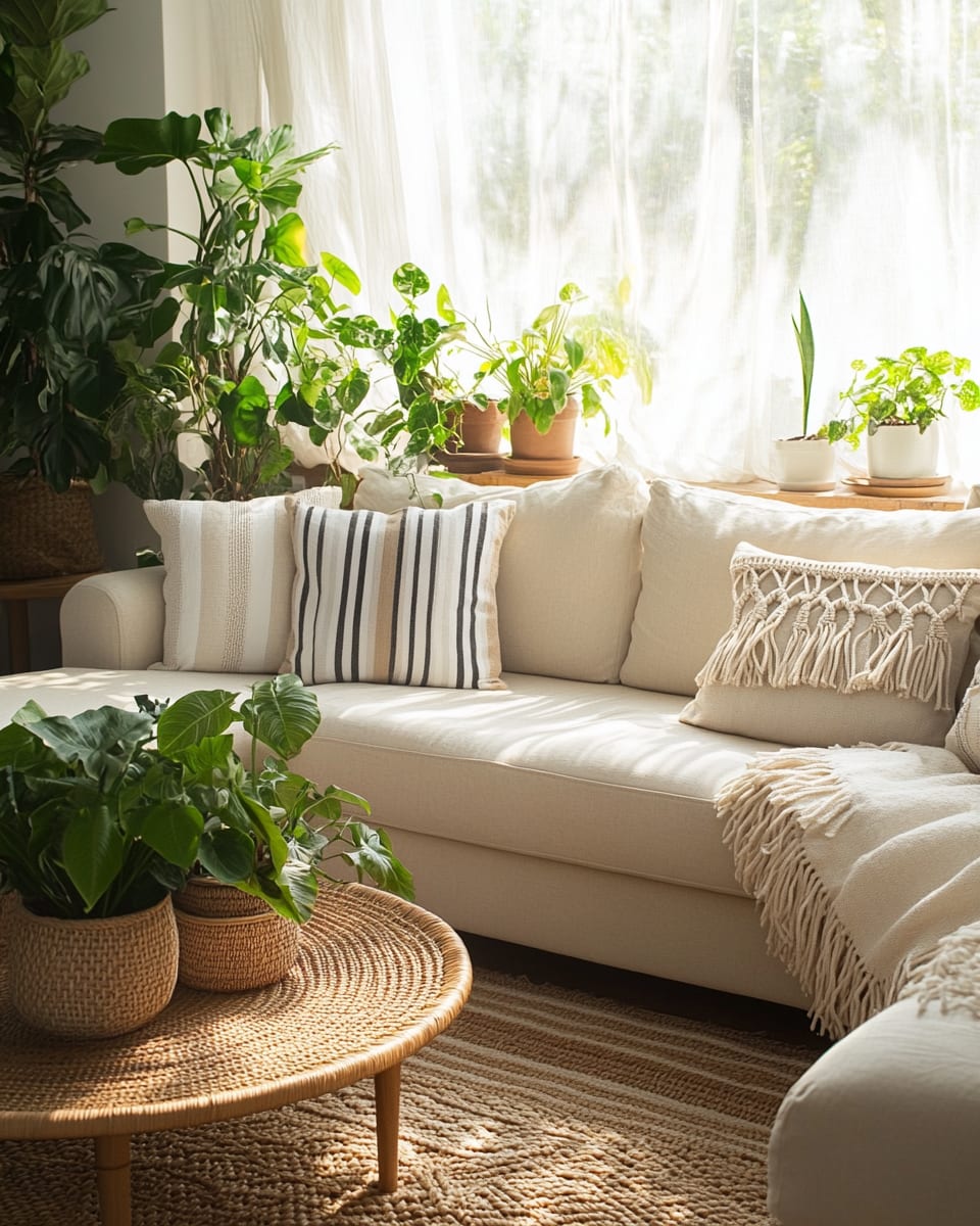 Boho Family Room Seasonal Refresh | Vouzzy